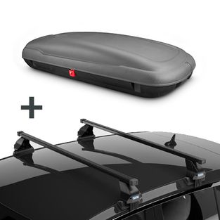 ArtPlast dakkoffer 400 liter + PerfectFit dakdragers Daihatsu Charade 5 deurs hatchback 2011 t/m 2013