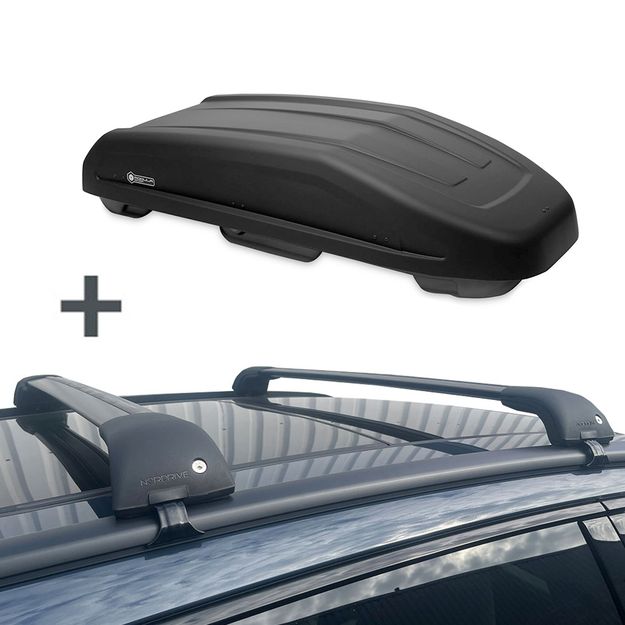 Modula dakkoffer Evo 470 liter + Nordrive dakdragers MG HS 2021 t/m 2024