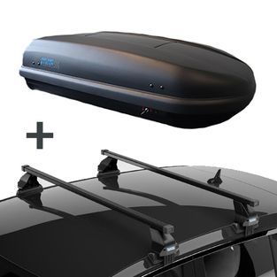 PerfectFit dakkoffer 400 liter + PerfectFit dakdragers Citroen C4 5 deurs hatchback 2010 t/m 2018