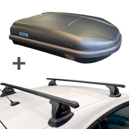 PerfectFit dakkoffer 400 liter + Nordrive dakdragers Opel Adam 02/2013 t/m 12/2019