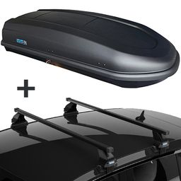 PerfectFit dakkoffer 440 Liter + PerfectFit dakdragers Daihatsu Charade 5 deurs hatchback 2011 t/m 2013