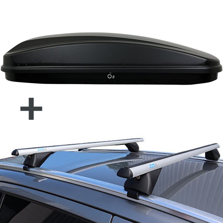 Farad dakkoffer N18 430 liter + PerfectFit dakdragers BMW iX2 vanaf 2024