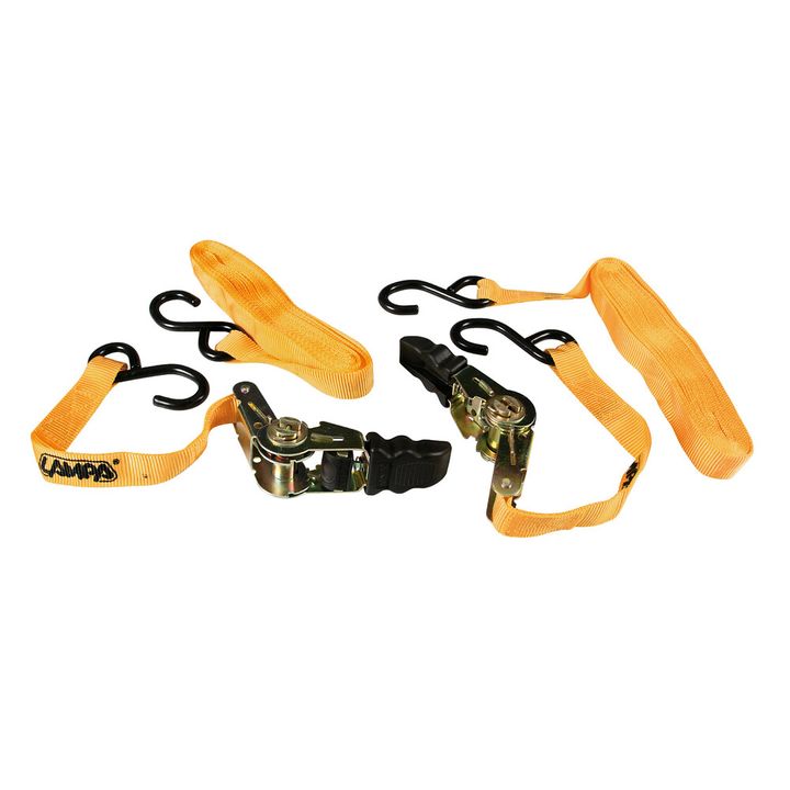 Set van 2 heavy-duty spanbanden met ratel - 500 cm