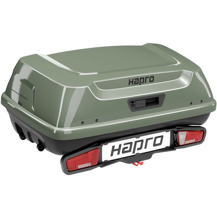 Hapro Boxer - Trekhaakkoffer 340 liter M - Sage green