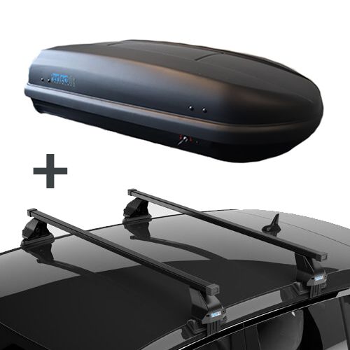PerfectFit dakkoffer 400 liter + PerfectFit dakdragers Subaru Trezia 5 deurs hatchback vanaf 2011
