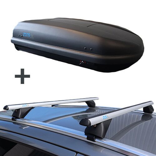 PerfectFit dakkoffer 400 liter + PerfectFit dakdragers BMW iX2 vanaf 2024