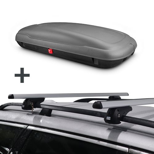 ArtPlast dakkoffer 400 liter + PerfectFit dakdragers Subaru Justy MPV 2003 t/m 2007