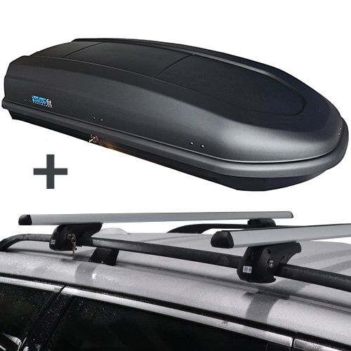 PerfectFit dakkoffer 440 liter + PerfectFit dakdragers Subaru Justy MPV 2003 t/m 2007