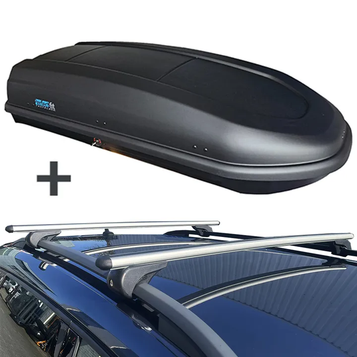 PerfectFit dakkoffer 440 liter + Nordrive dakdragers Fiat Doblo 11/2000 t/m 12/2009