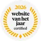 Website van het jaar 2026 badge